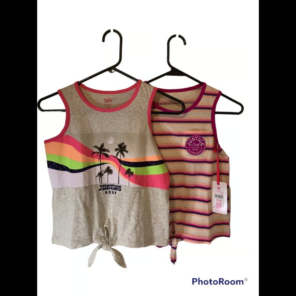 Girls Justice Shirts- Size Medium - NWT